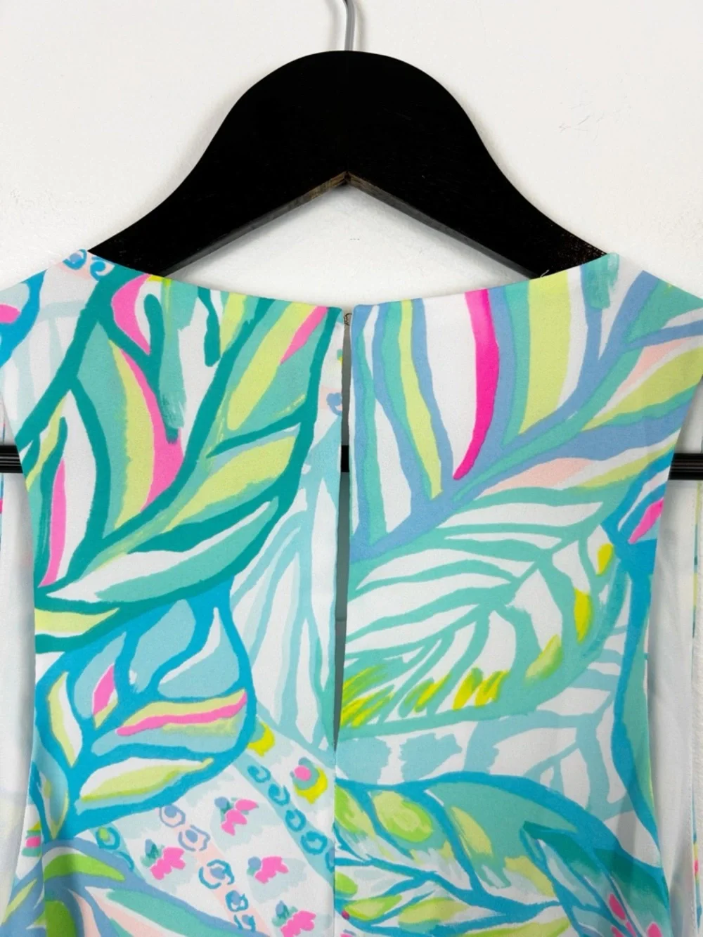 Lilly Pulitzer Lyle Sleeveless Blouse Women's Size Large Blue/Green/Pink - Picture 5 of 6